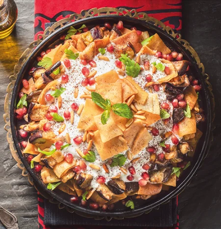 Fatteh d’aubergine