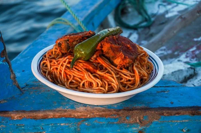 Spaghetti aux thon frais