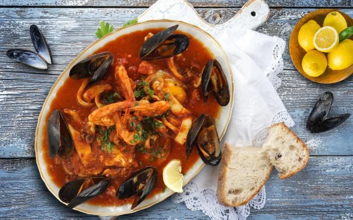 Ojja aux fruit de mer